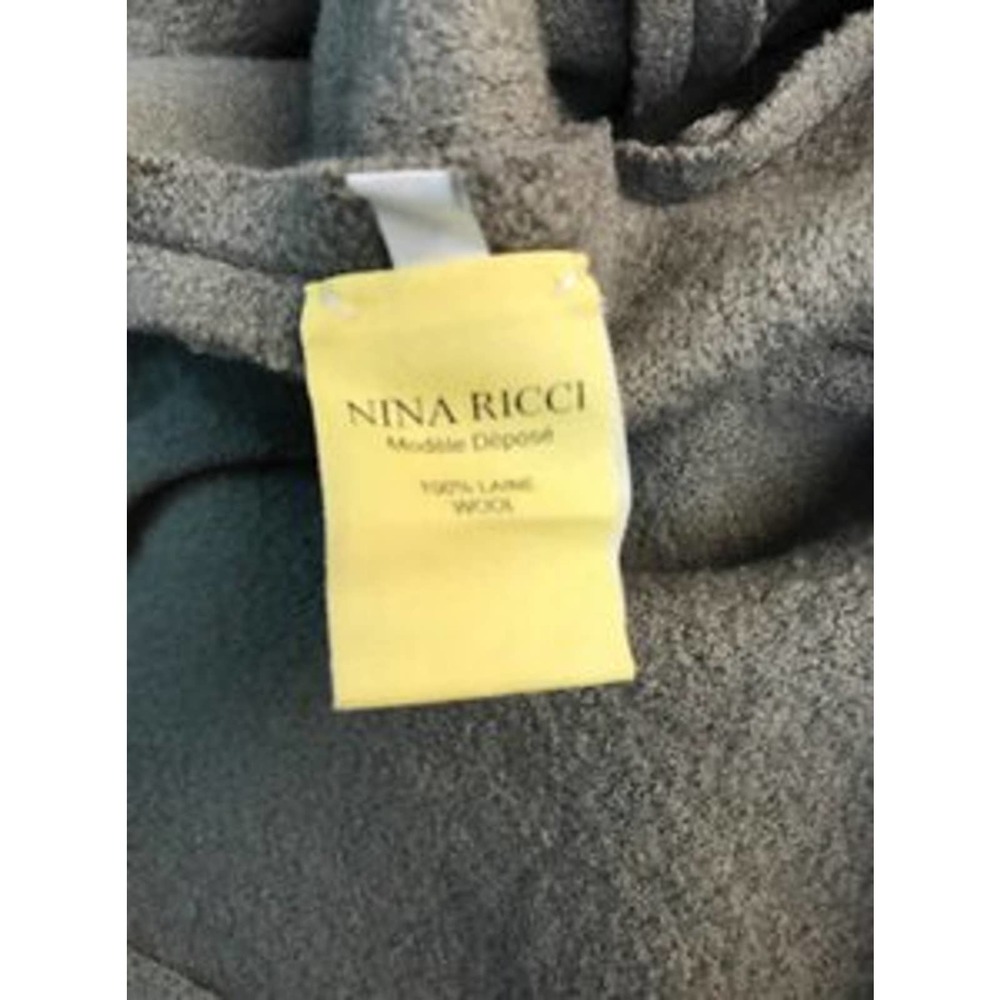 Nina Ricci Grey Knit Cropped Wool Jacket M - Picture 5 of 6